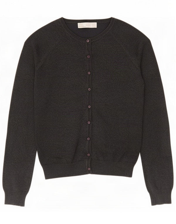 Женский свитер-кардиган Zara UK 10, маленький серый хлопок