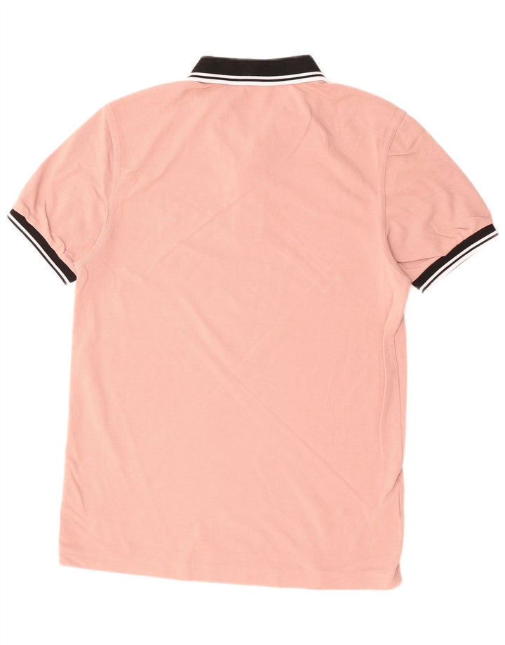 Мужская рубашка-поло для регби Fred Perry, хлопок среднего розового цвета