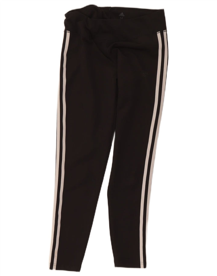Женские укороченные леггинсы Adidas Climalite UK 12/14, средний черный полиэстер