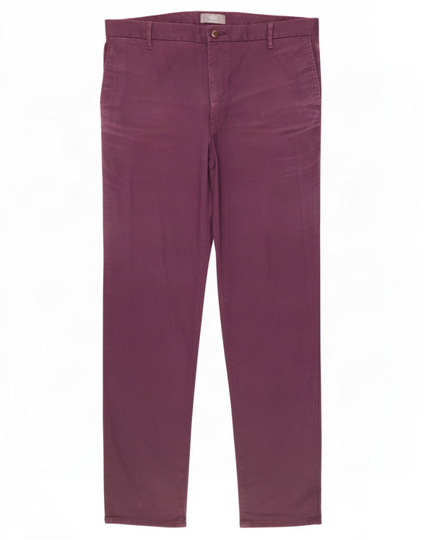Мужские прямые брюки-чиносы Dockers W38 L34 фиолетового цвета, хлопок