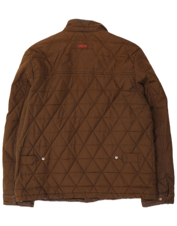 Мужская стеганая куртка Crew Clothing UK 42 XL, полиэстер цвета хаки