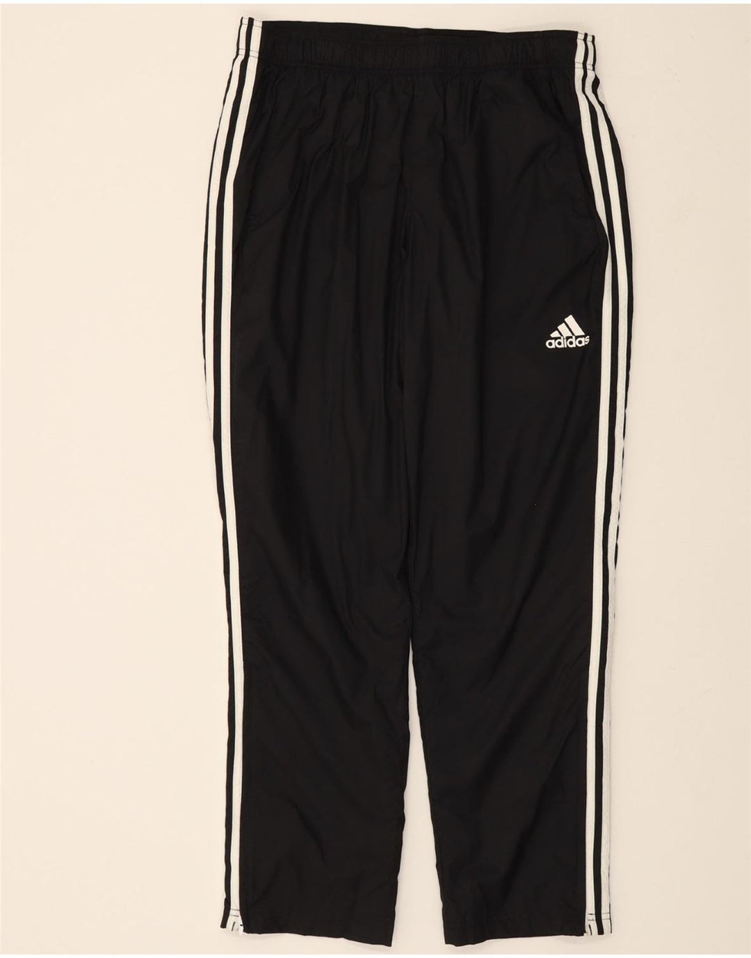 ADIDAS Mens Tracksuit Trousers Large Black Nylon Vintage Adidas and Second-Hand Adidas from Messina Hembry 