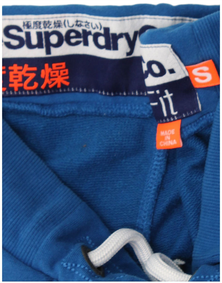 SUPERDRY Мужские спортивные шорты, маленькие синие, хлопок