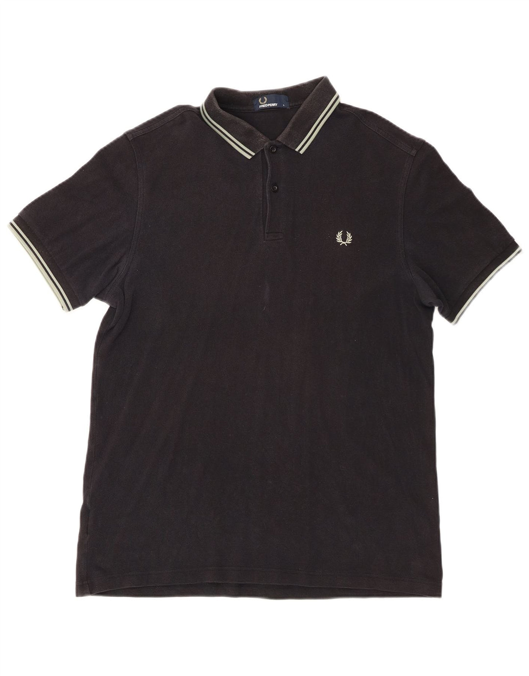 Мужская рубашка поло Fred Perry, большой черный хлопок