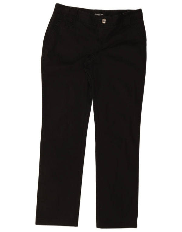 Женские прямые брюки чинос Massimo Dutti EU 40 Medium W30 L30 черные