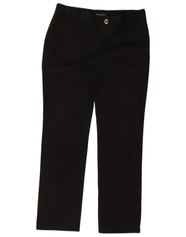 Женские прямые брюки чинос Massimo Dutti EU 40 Medium W30 L30 черные