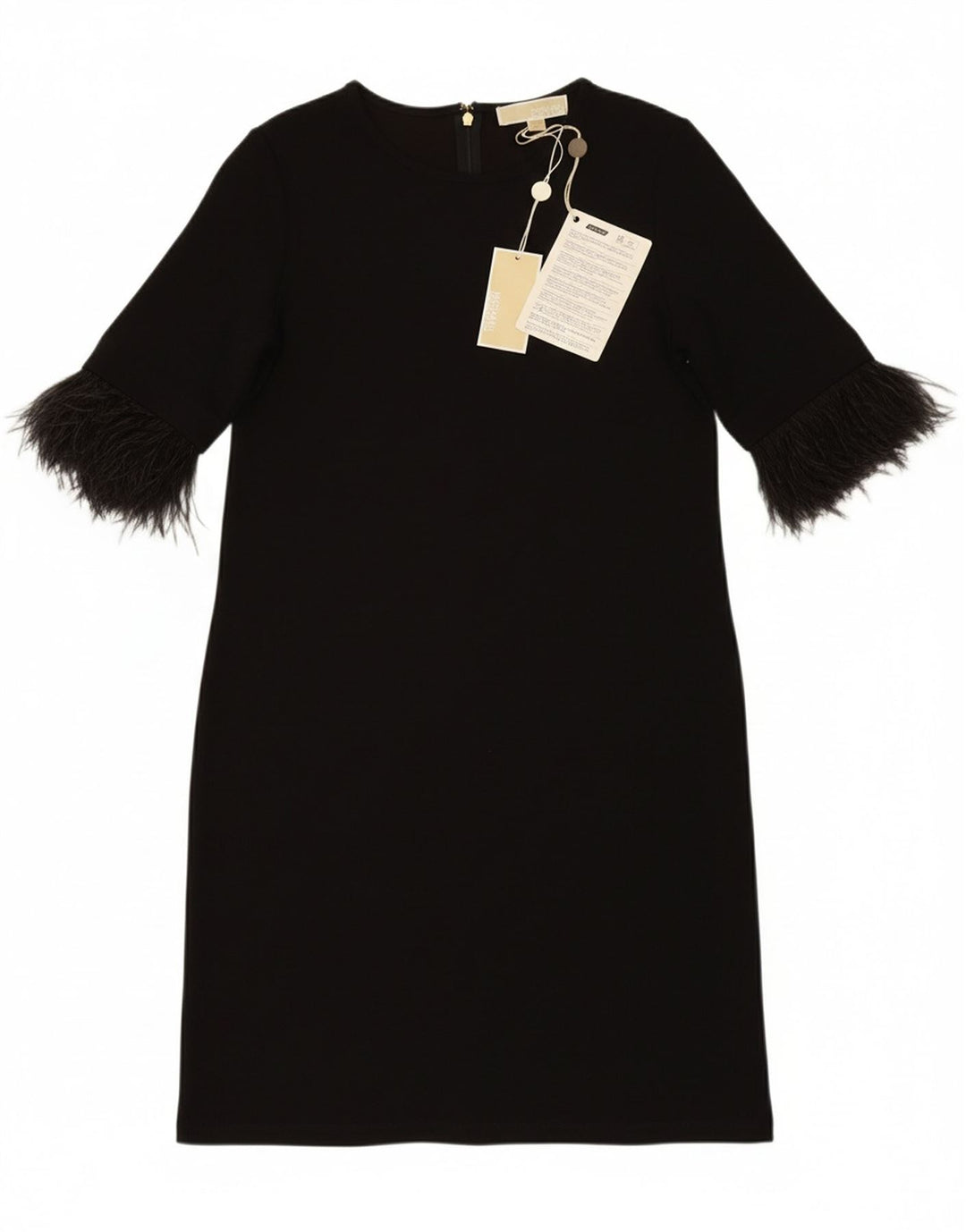 MICHAEL KORS Womens Sheath Dress UK 10 Small Black Viscose