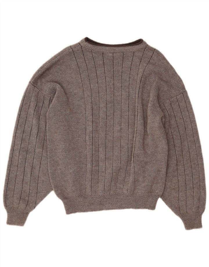 ANGELO LITRICO Мужской свитер с вырезом лодочкой IT 48/50 Средний Серый