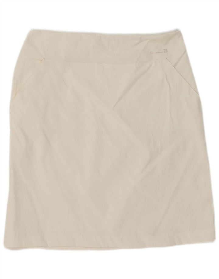 TRUSSARDI Womens Midi Skirt IT 46 Large W32  White