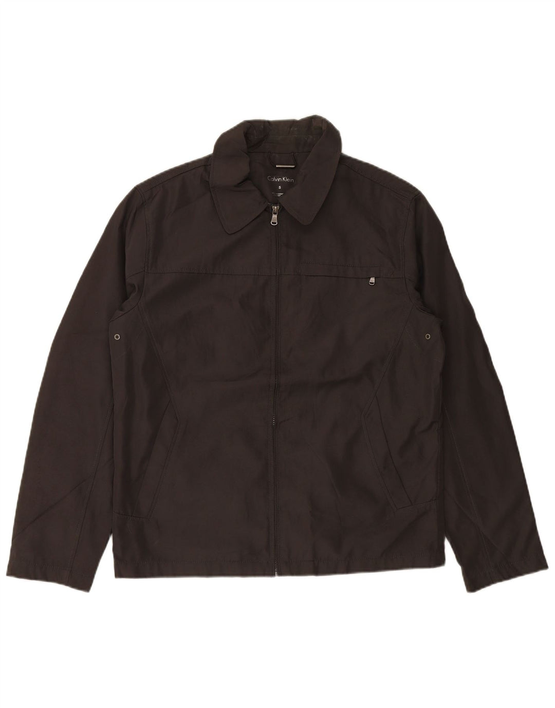 Мужская спортивная куртка CALVIN KLEIN UK 36, маленький серый полиэстер