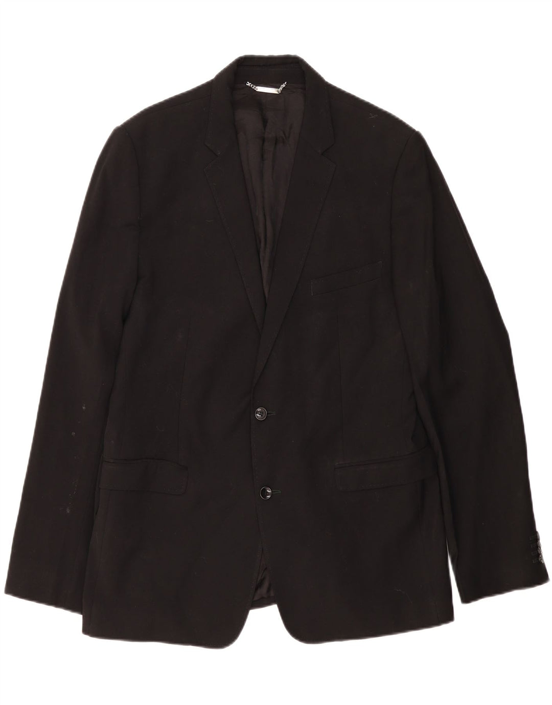 Мужской тонкий пиджак Dolce & Gabbana на 2 пуговицах IT 54 2XL, черная шерсть
