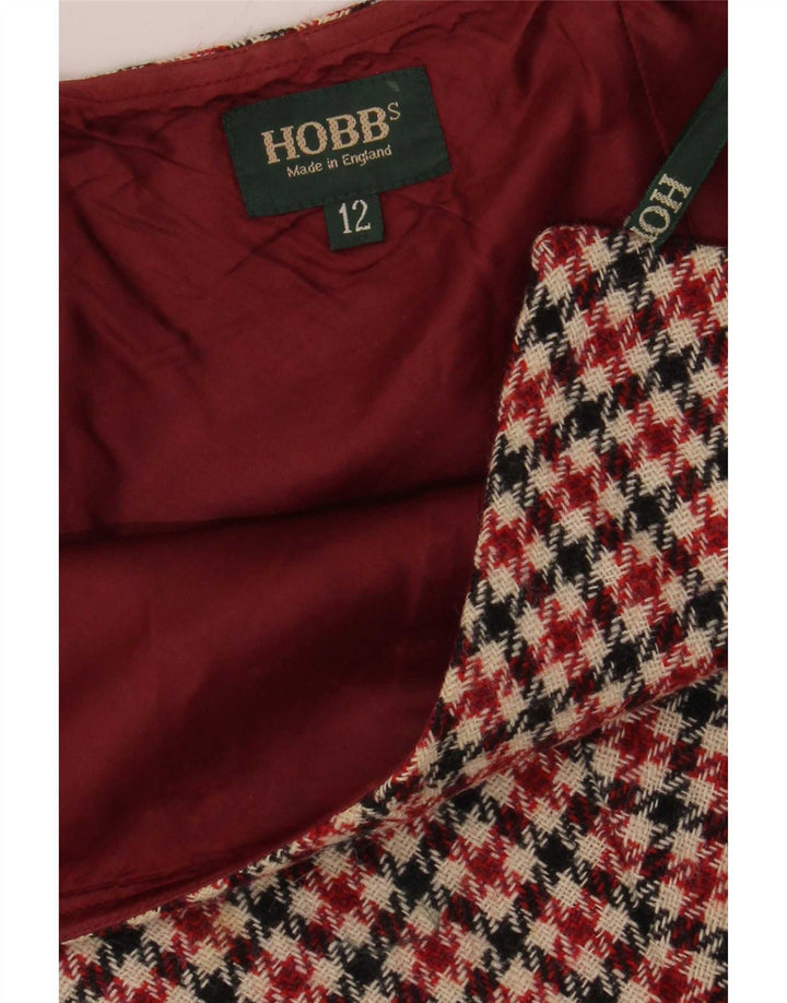 Женская юбка-трапеция Hobbs UK 12 Medium W30 Разноцветный "гусиные лапки"
