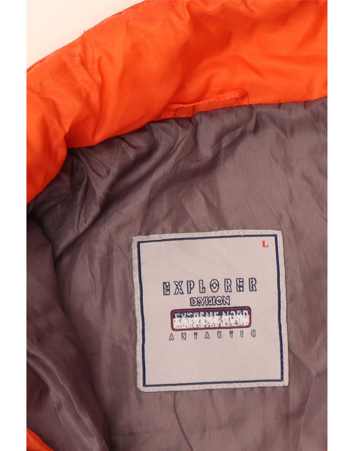 Мужская лыжная куртка Explorer UK 40, большая оранжевая