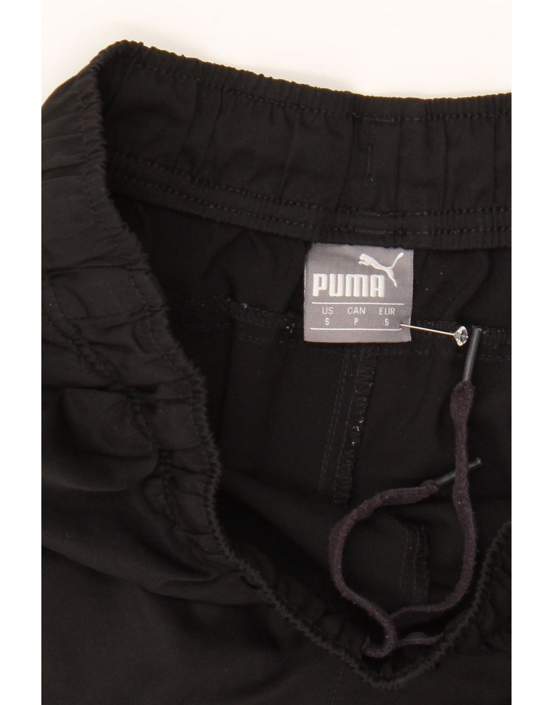 PUMA Womens Sport Shorts UK 10 Small Black Polyester Vintage Puma and Second-Hand Puma from Messina Hembry 