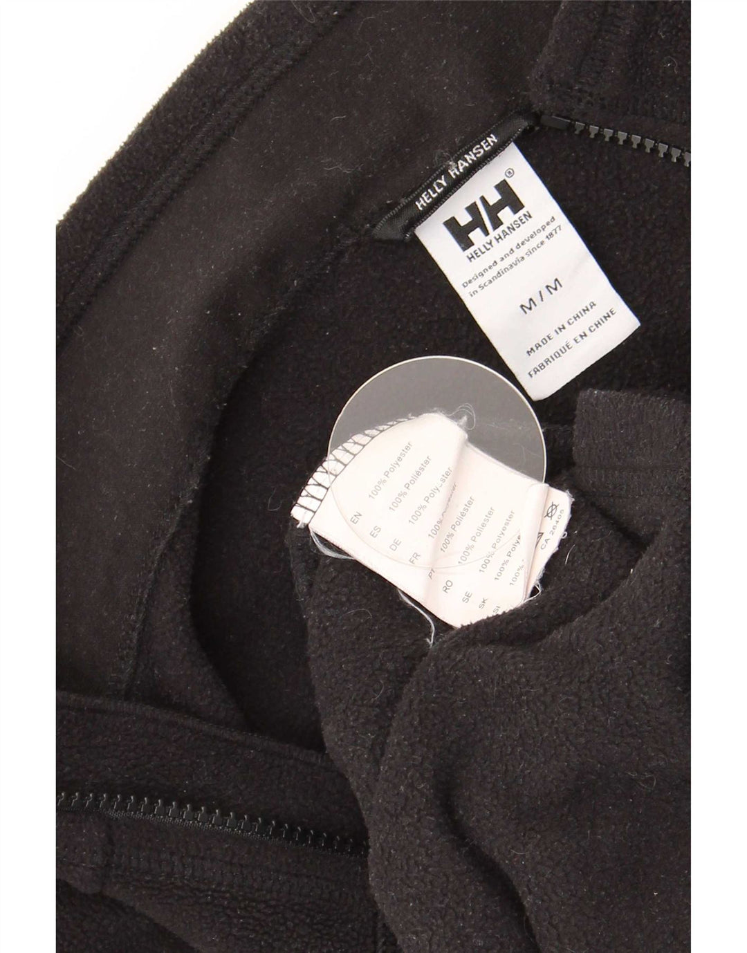 Мужская флисовая куртка Helly Hansen UK 38, средний черный полиэстер