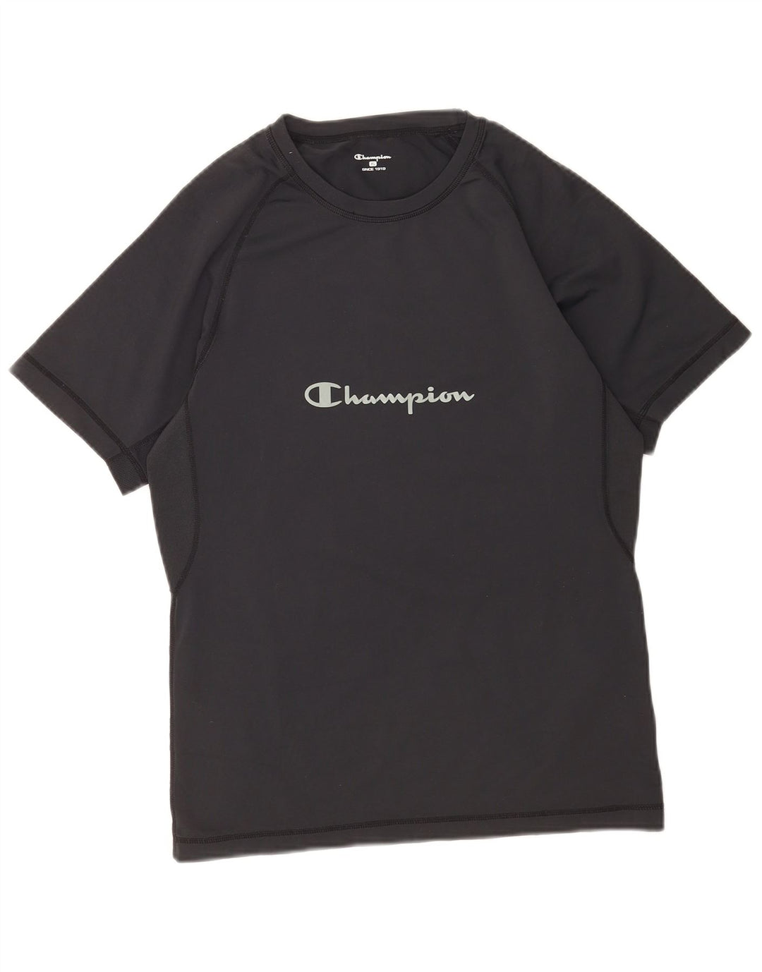 Мужская футболка с рисунком Champion Top XL, черная из полиамида