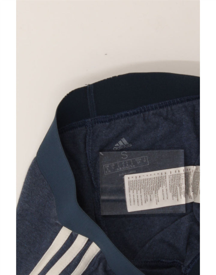 ADIDAS Womens Leggings UK 8/10 Small  Blue Cotton Vintage Adidas and Second-Hand Adidas from Messina Hembry 