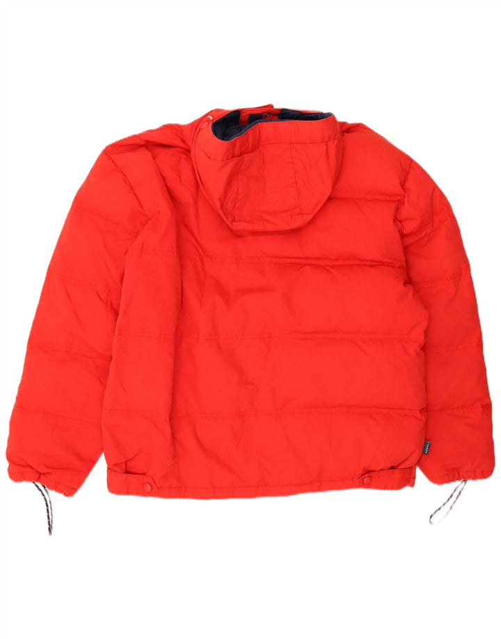 Мужская стеганая куртка с капюшоном Tommy Hilfiger UK 40, большая красная полиэстер