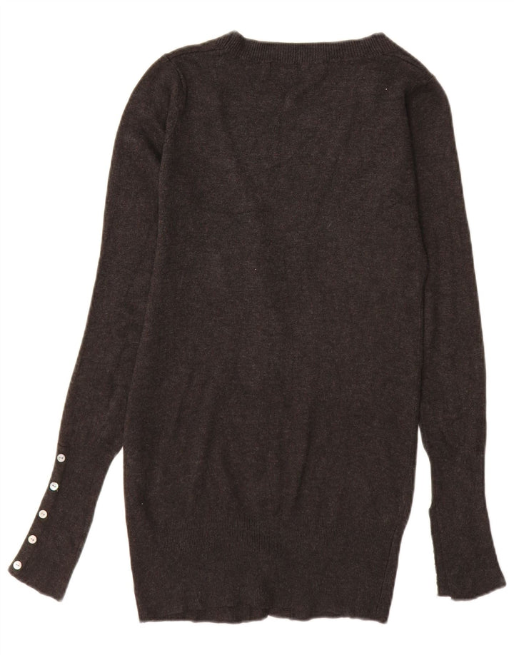 Женский удлиненный кардиган ZARA UK 10, маленький серый вискоза