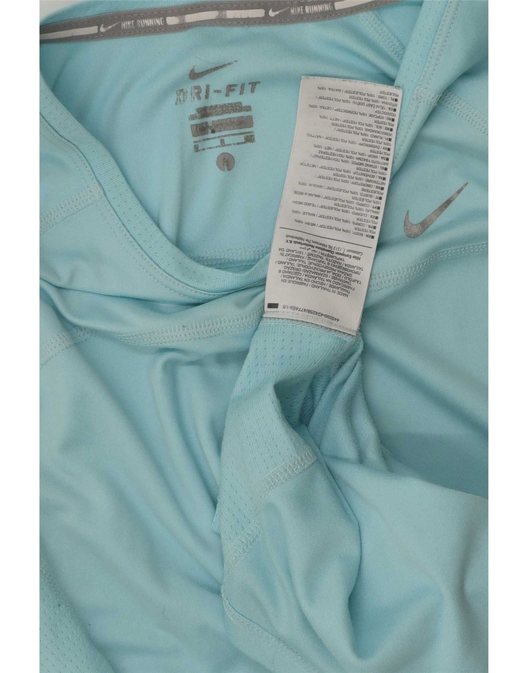 Женская футболка Nike Dri Fit Top UK 10, маленький синий полиэстер