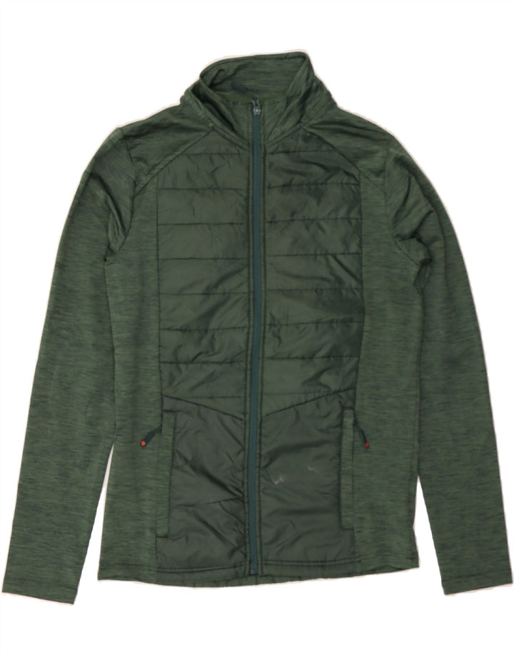 MOUNTAIN WAREHOUSE Womens Tracksuit Top Jacket UK 10 Small Green Polyester Vintage Mountain Warehouse and Second-Hand Mountain Warehouse from Messina Hembry 