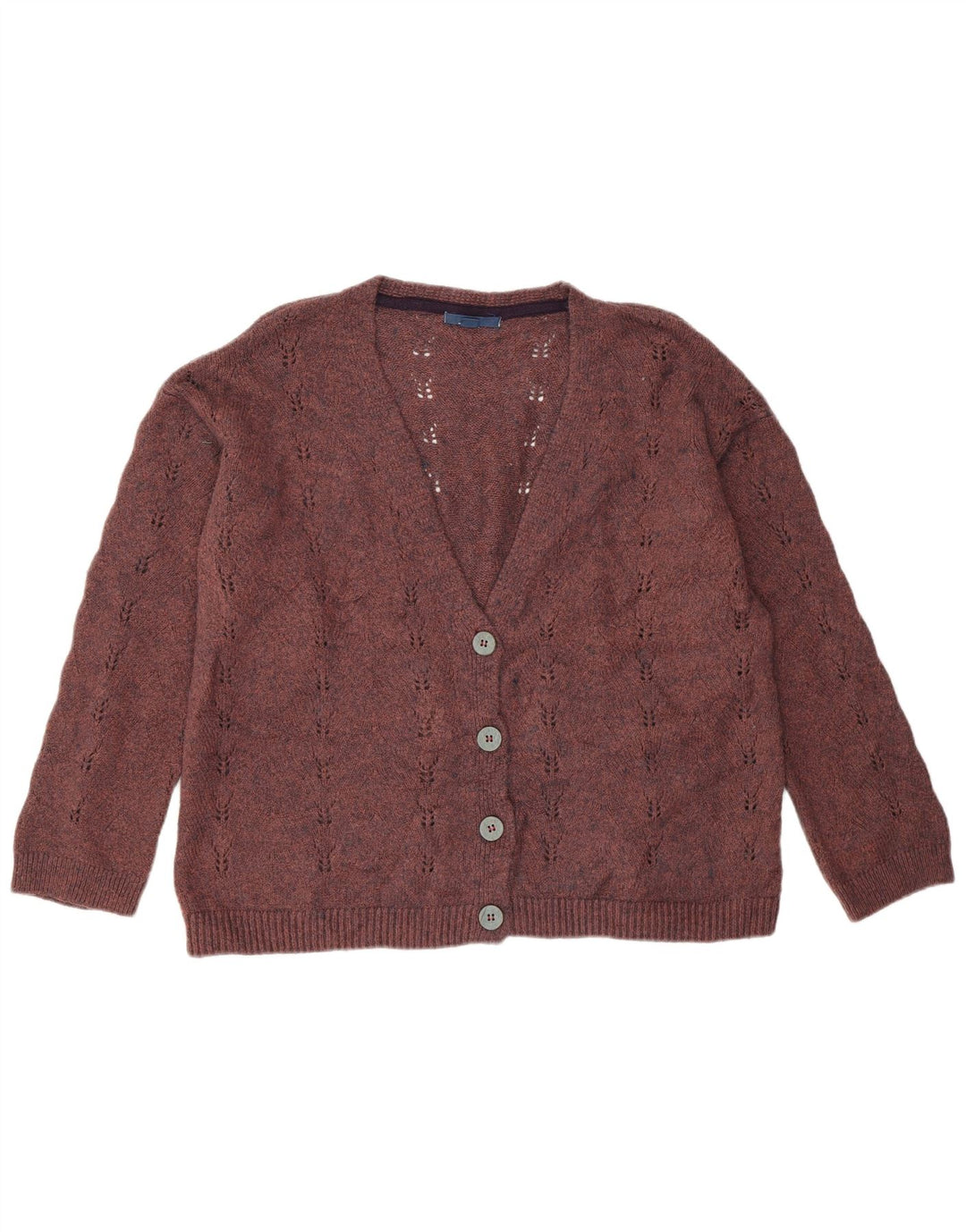 Женский кардиган свободного кроя White Stuff, Великобритания 14, средний темно-бордовый акрил