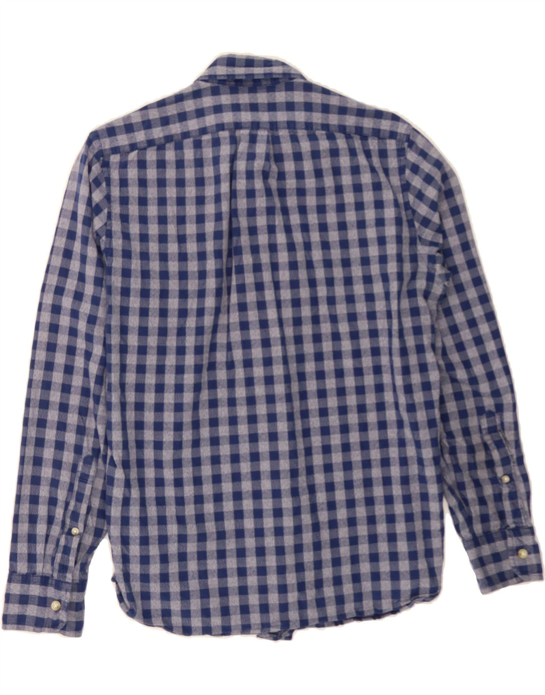 J. CREW Mens Slim Flannel Shirt Small Blue Gingham Cotton Vintage J. Crew and Second-Hand J. Crew from Messina Hembry 
