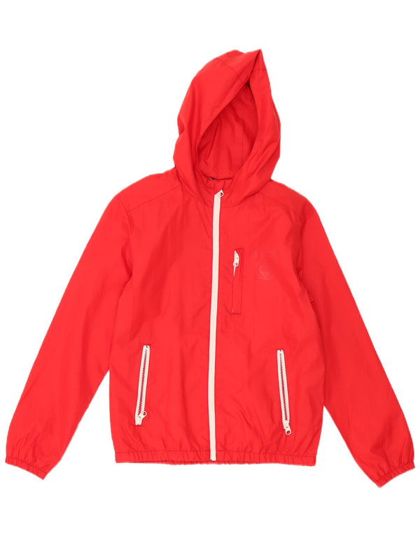 Дождевик с капюшоном Quiksilver для мальчиков 11–12 лет, средний красный полиэстер