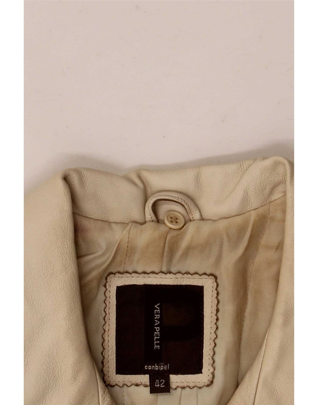 Куртка женская кожаная Conbipel IT 42 Medium Beige