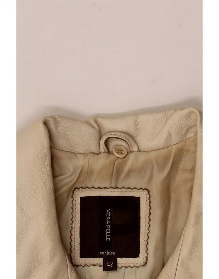 Куртка женская кожаная Conbipel IT 42 Medium Beige
