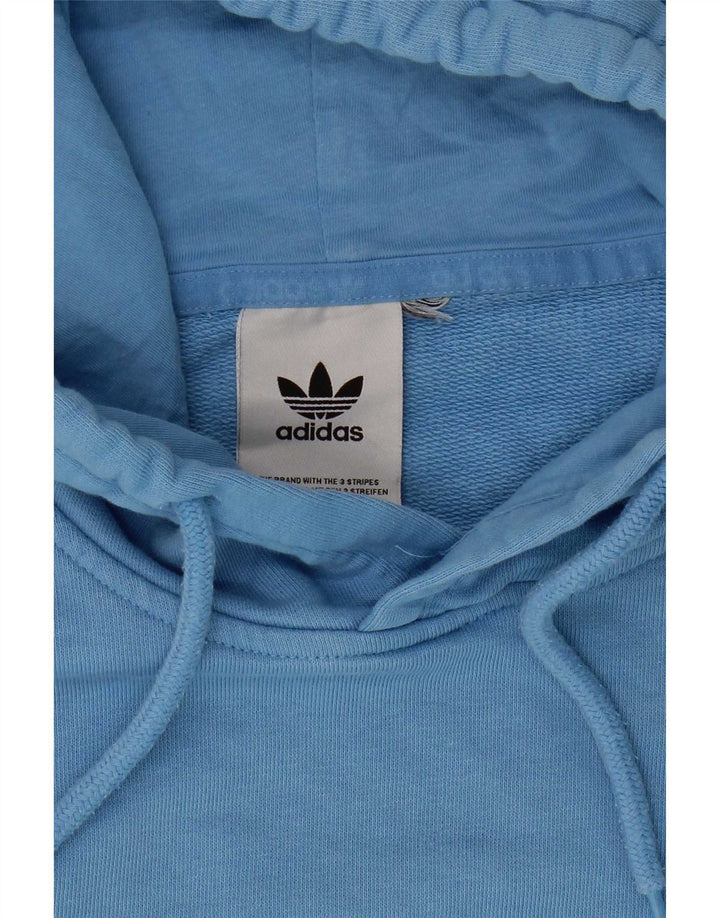 Мужской джемпер с капюшоном Adidas средний синий