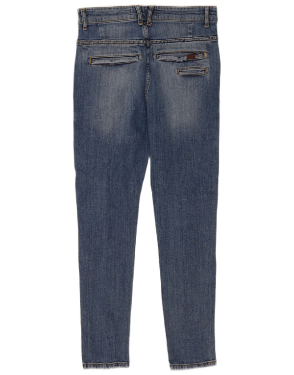 Мужские потертые джинсы скинни Zara EU 38, маленькие W30 L27, синие, хлопок