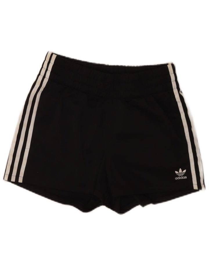 Женские спортивные шорты Adidas UK 8, маленькие черные из полиэстера