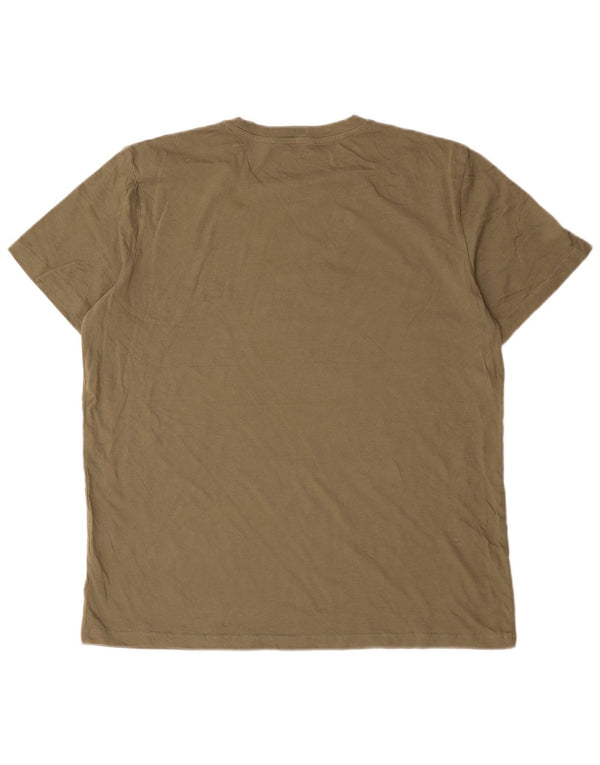 Мужская футболка Jack & Jones Top XL Хаки Хлопок