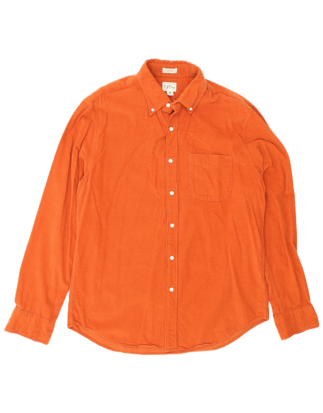 Мужская рубашка классического кроя J. Crew из хлопка среднего оранжевого цвета