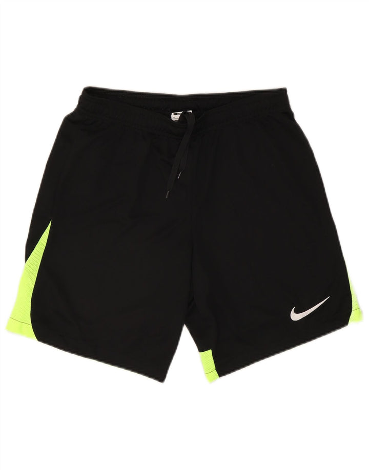 Мужские спортивные шорты Nike Dri Fit Slim Fit, средний черный, полиэстер с цветными блоками