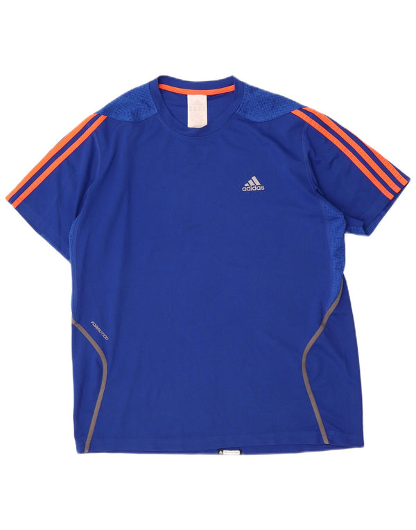 Мужская футболка Adidas Top Medium Blue из полиэстера