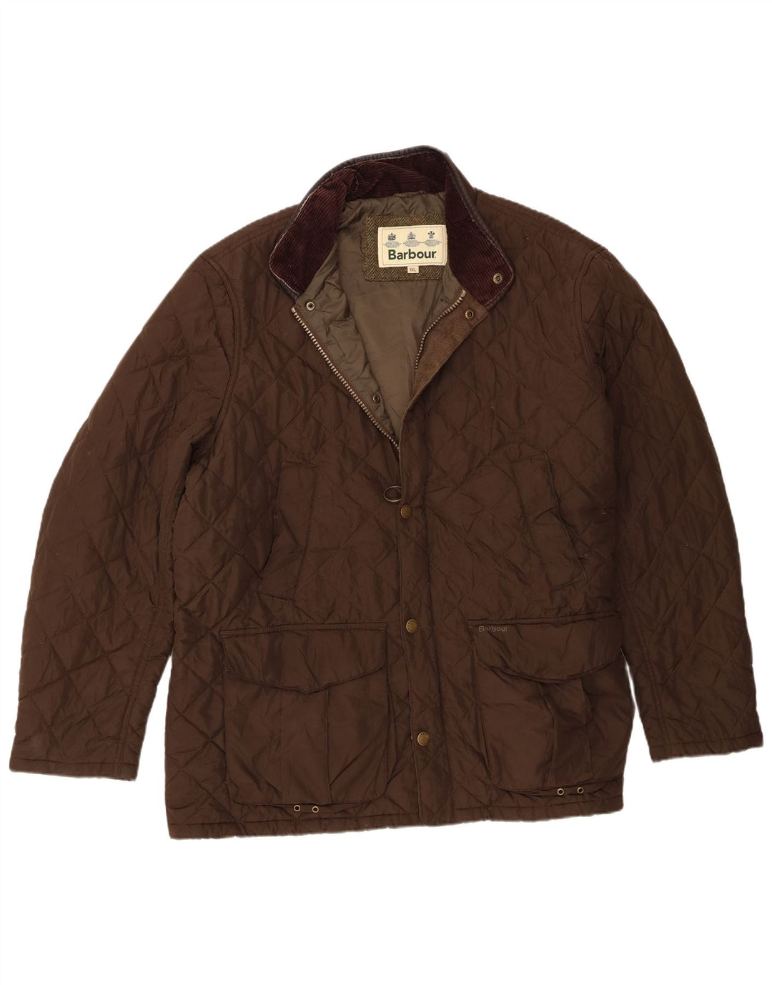 Мужская стеганая куртка Barbour UK 44 2XL Коричневый полиэстер