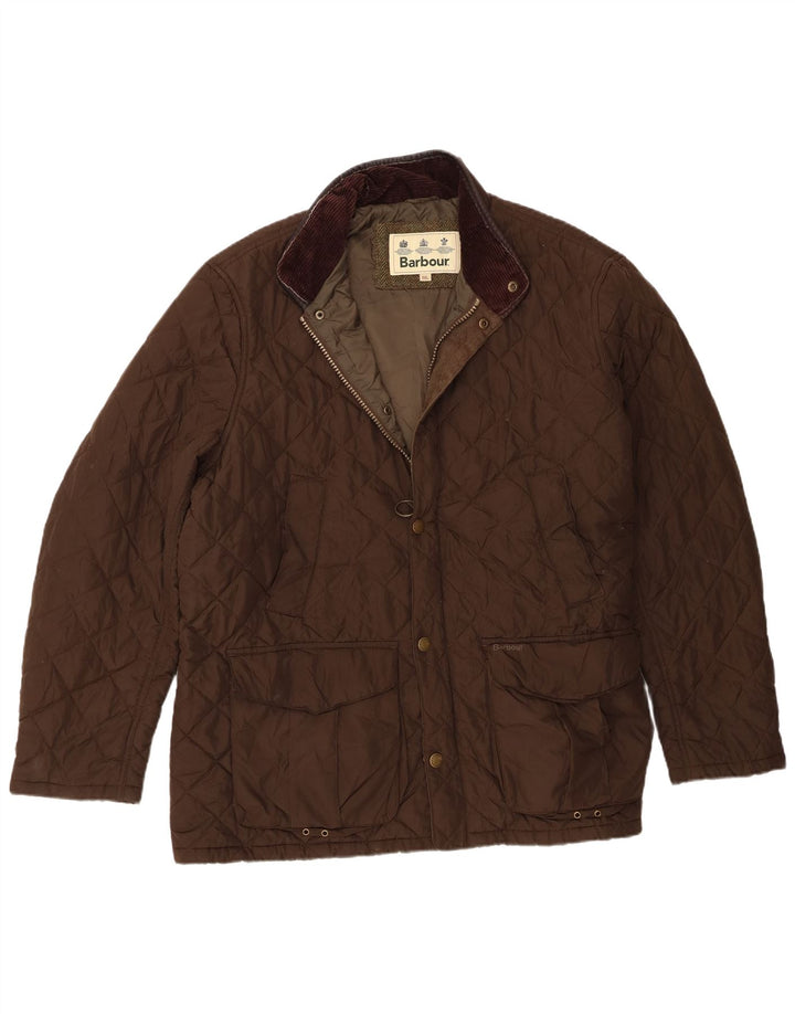 Мужская стеганая куртка Barbour UK 44 2XL Коричневый полиэстер