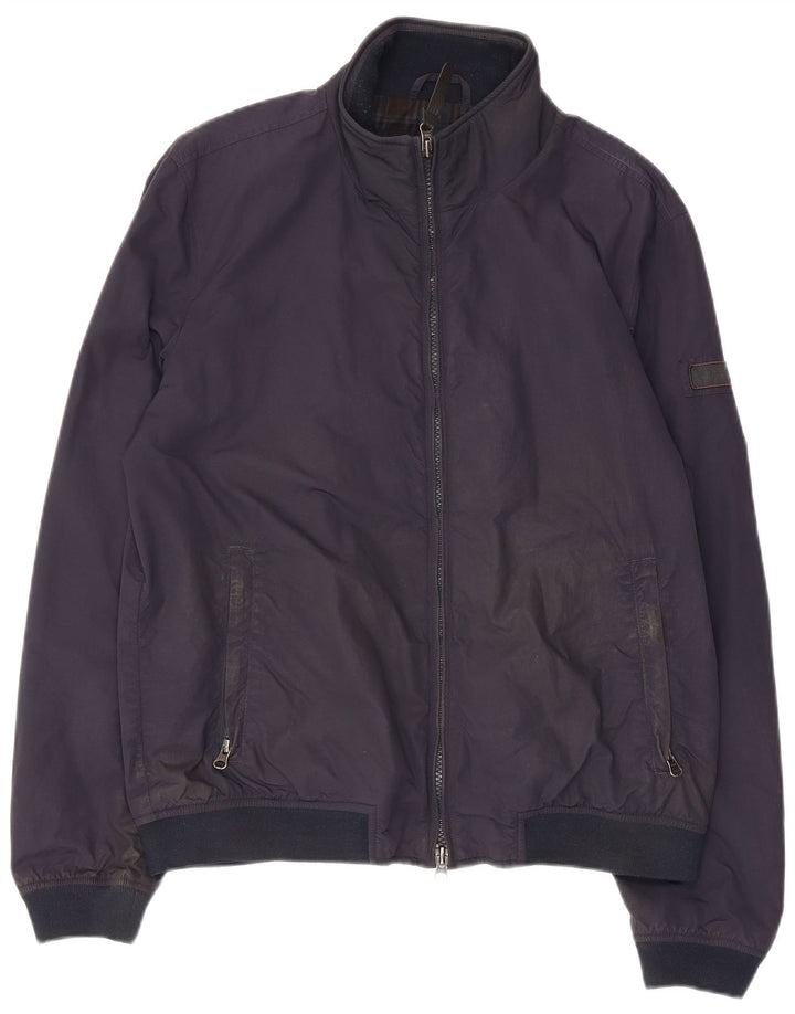 Мужская куртка-бомбер Woolrich UK 40, большая, темно-синяя, полиамид