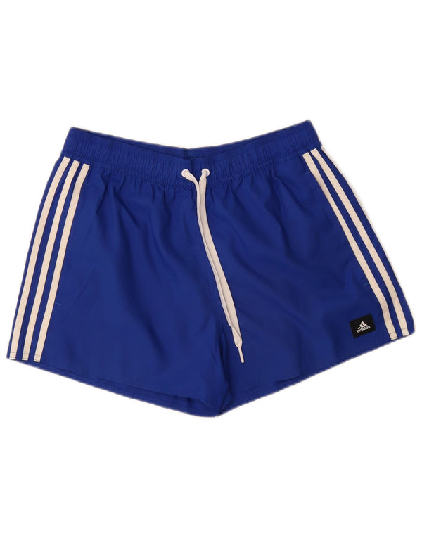 Женские спортивные шорты Adidas UK 12, средний темно-синий, полиэстер