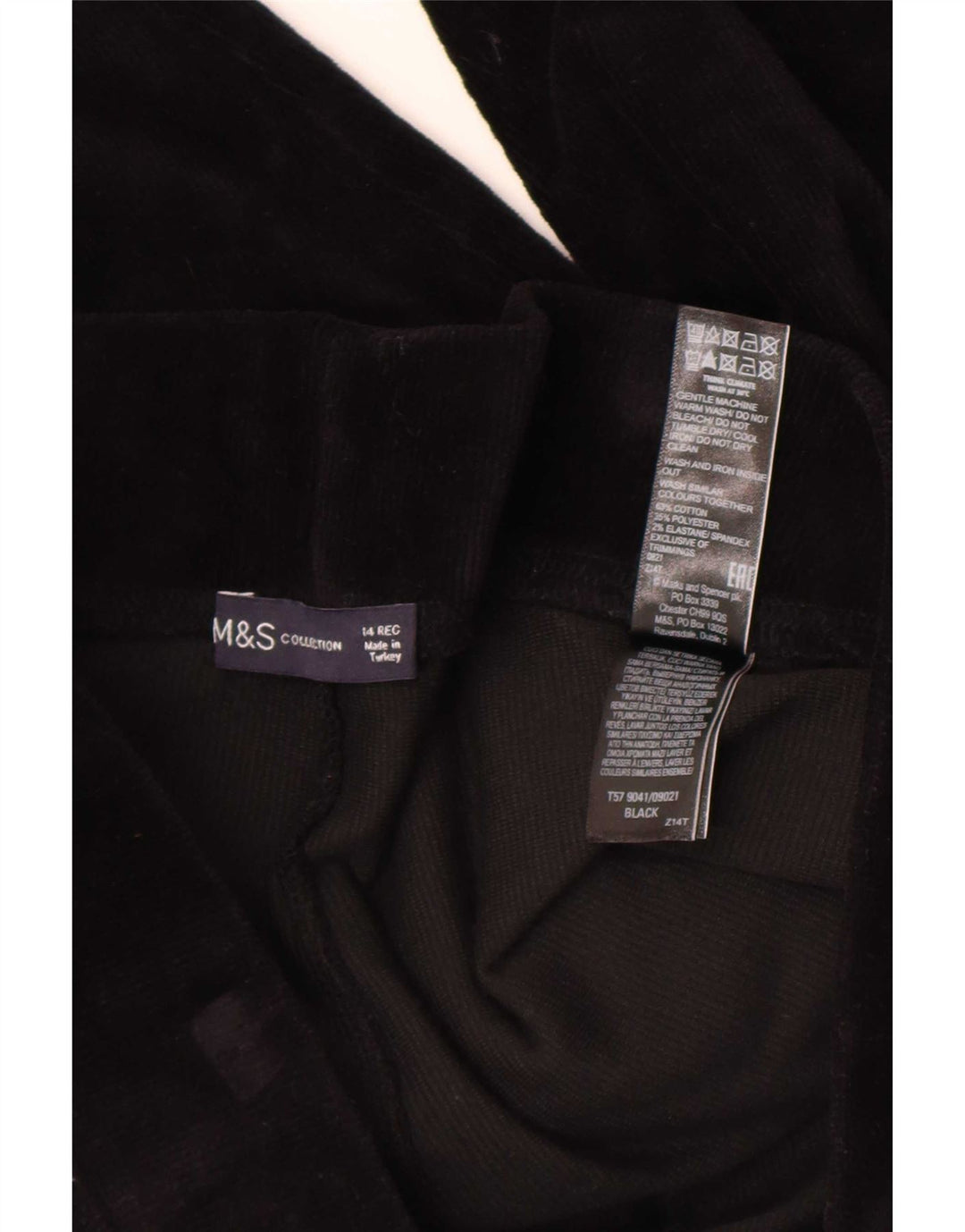 Женские леггинсы Marks & Spencer UK 14, большие черные хлопковые