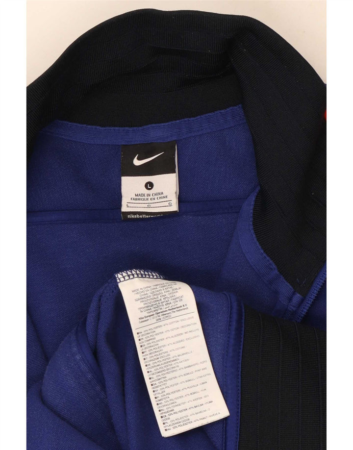 Мужская спортивная куртка Nike Barcelona с графическим рисунком, большая синяя цветная блокировка