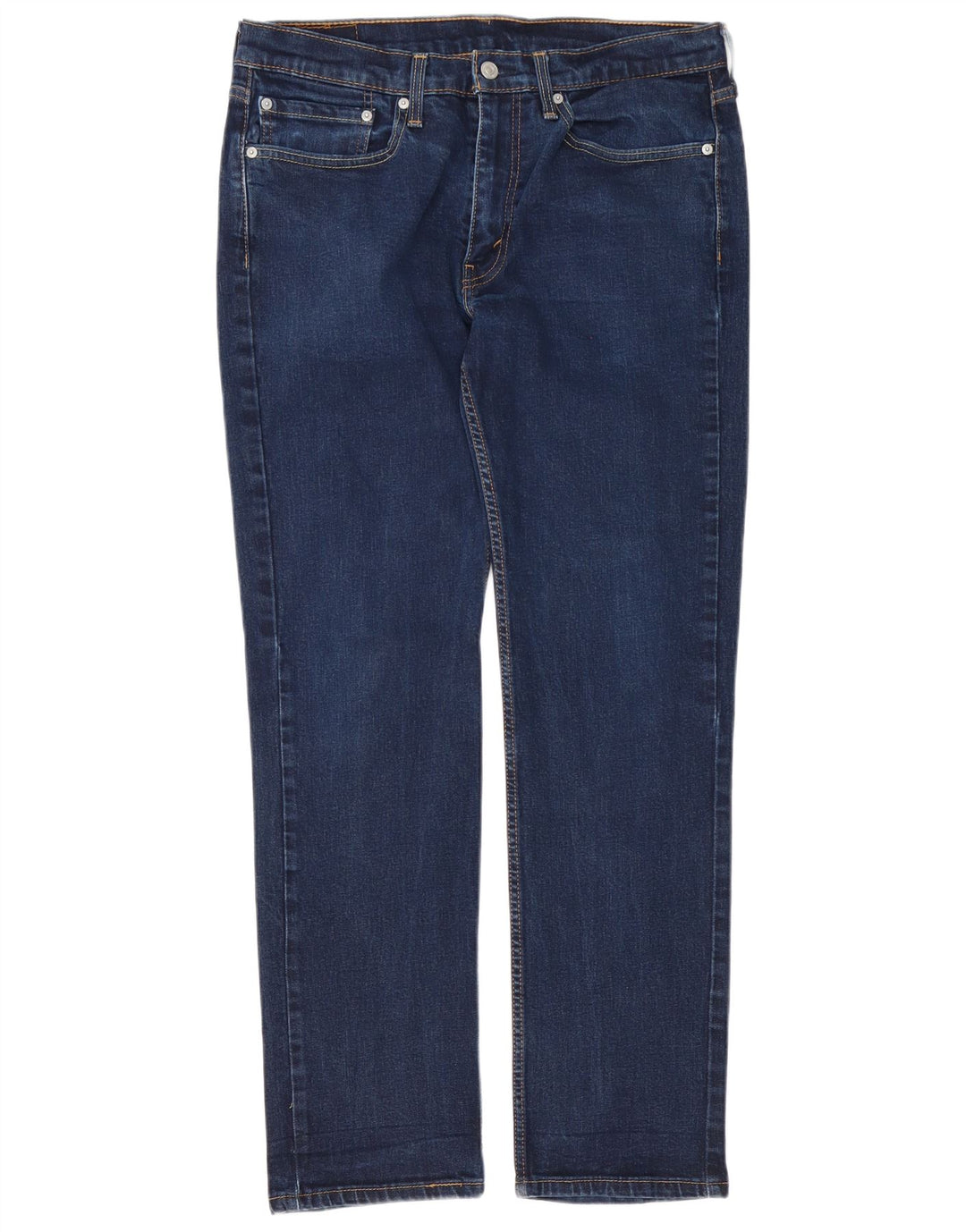 Мужские прямые джинсы Levi's 514 W34 L32 темно-синие, хлопок