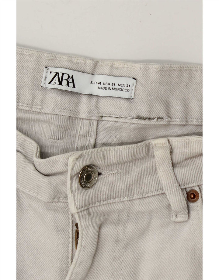 Мужские джинсовые шорты Zara EU 40 Medium W30 Бежевые, хлопок