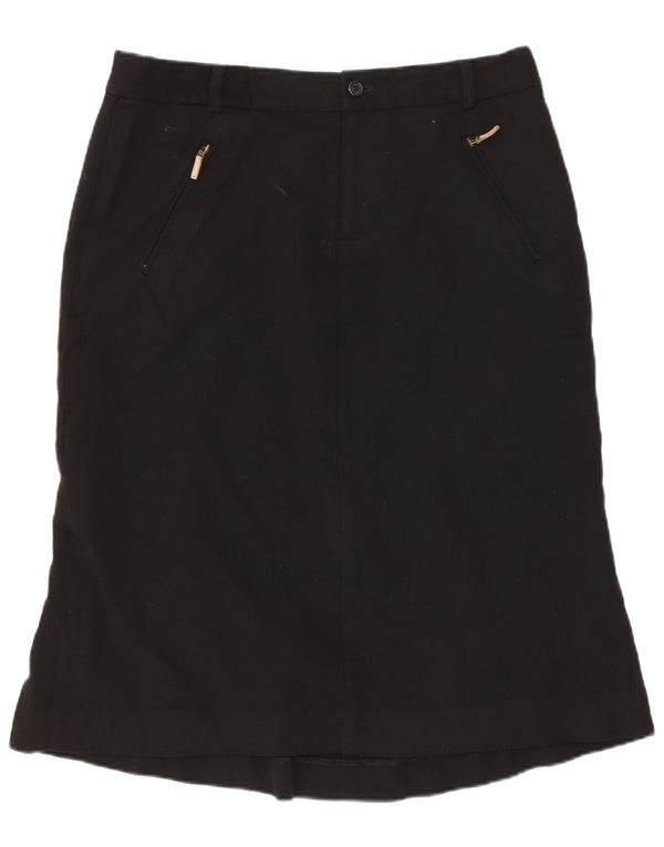 Женская юбка-трапеция Ralph Lauren US 6 Medium W30 Черная шерсть