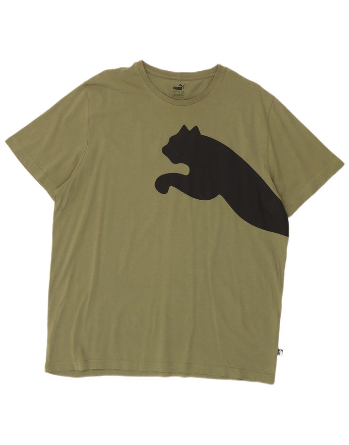 Мужская футболка с рисунком Puma Top XL Хаки