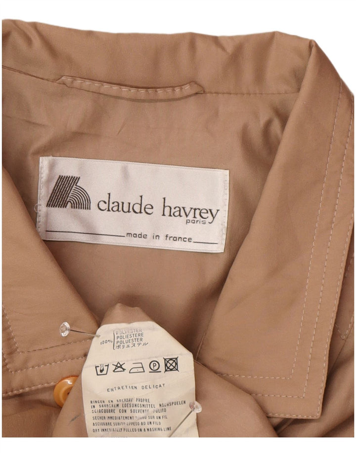 Claude Havrey Женское двубортное пальто оверсайз EU 52 4XL Коричневое
