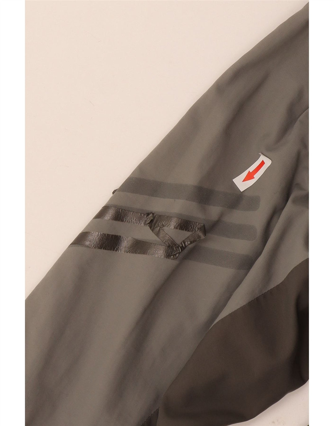 Мужская непромокаемая куртка Adidas UK 40, большая серая, нейлон с цветными блоками