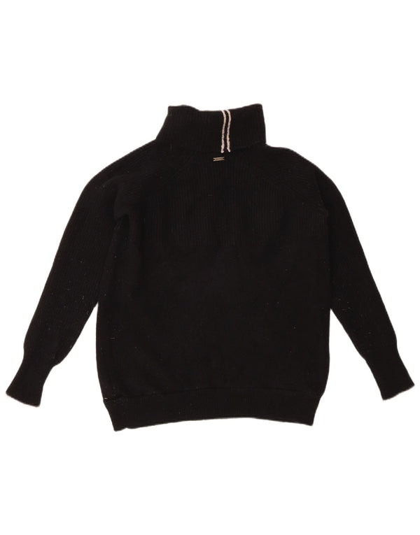 Женский джемпер JOULES с высоким воротником UK 8, маленький черный